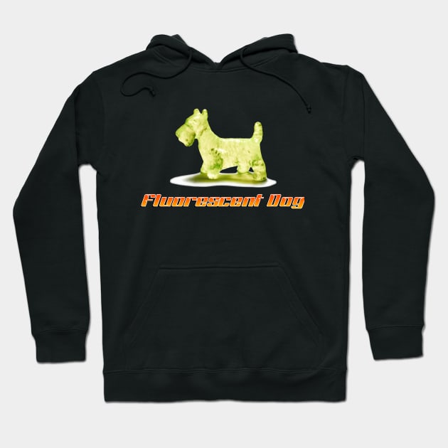 Fluorescent Dog Hoodie by Engineroommedia